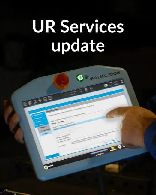 UR Services with text